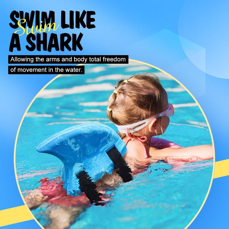 AQUARM Swimming Shark Fins, EVA Back Float Safety Swimming Trainer with Adjustable Belts, Swim Floaties for Sport Pool Lesson - Image 4